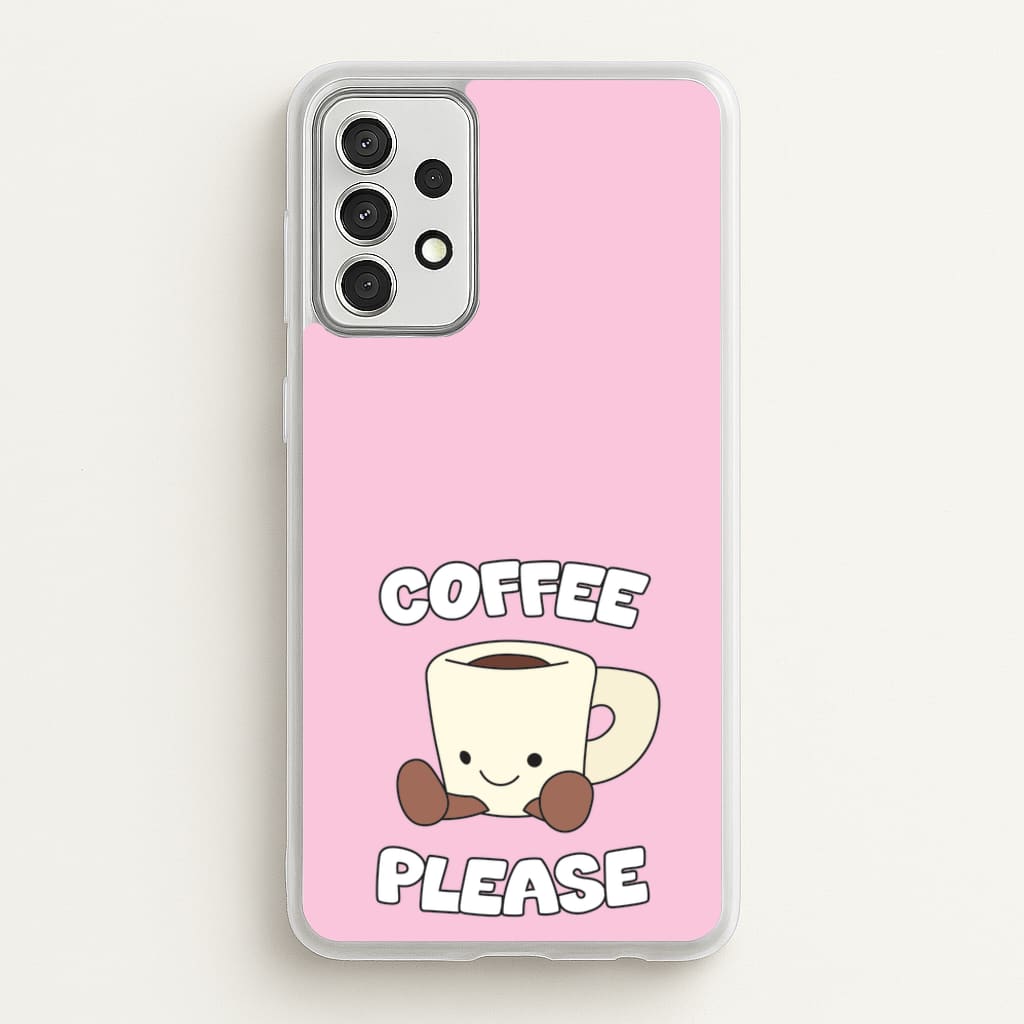 Coffee Please Mug - Plushy Phone Case for Galaxy A52 / A52s