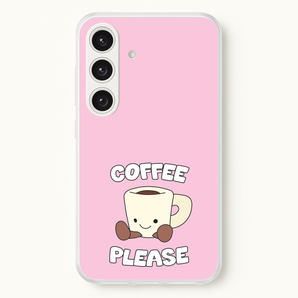 Coffee Please Mug - Plushy Phone Case for Galaxy S24FE