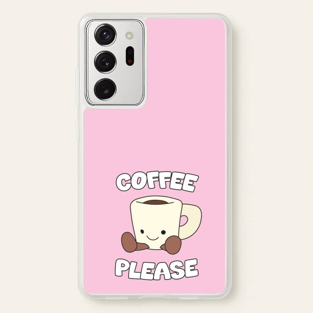 Coffee Please Mug - Plushy Phone Case for Galaxy Note 20 Ultra