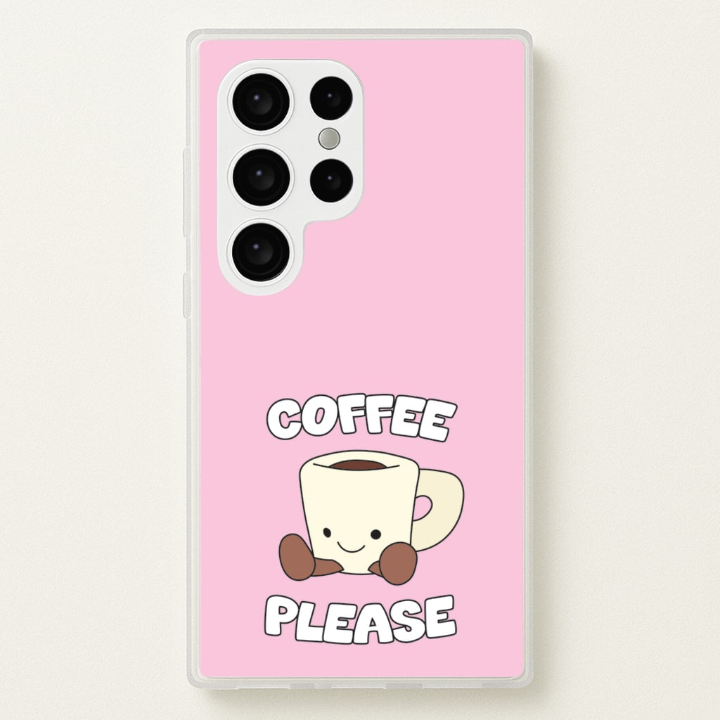 Coffee Please Mug - Plushy Phone Case for Galaxy S24 Ultra