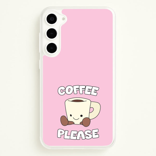 Coffee Please Mug - Plushy Phone Case for Galaxy S23 Plus