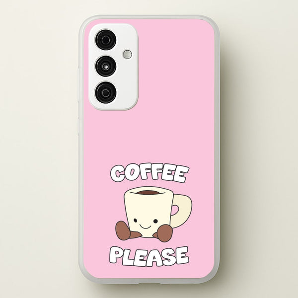 Coffee Please Mug - Plushy Phone Case for Galaxy A35