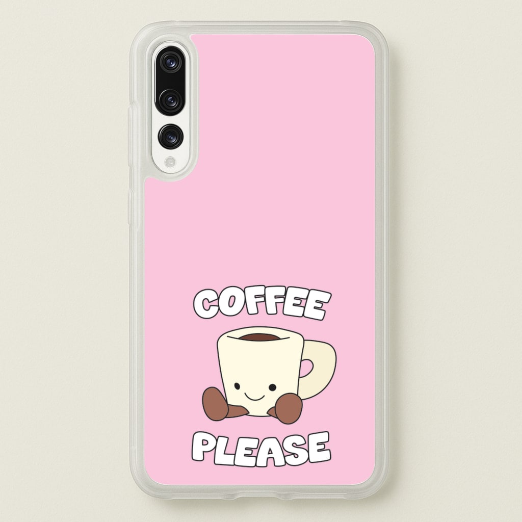 Coffee Please Mug - Plushy Phone Case for Huawei P20 Pro