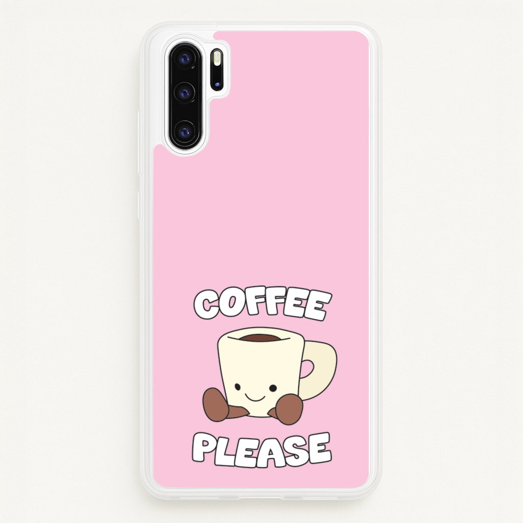 Coffee Please Mug - Plushy Phone Case for Huawei P30 Pro