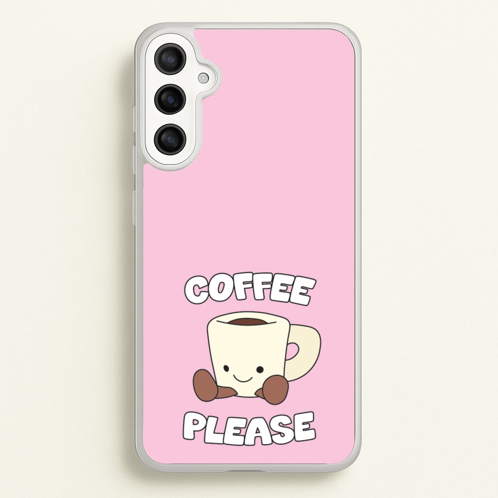 Coffee Please Mug - Plushy Phone Case for Galaxy A36