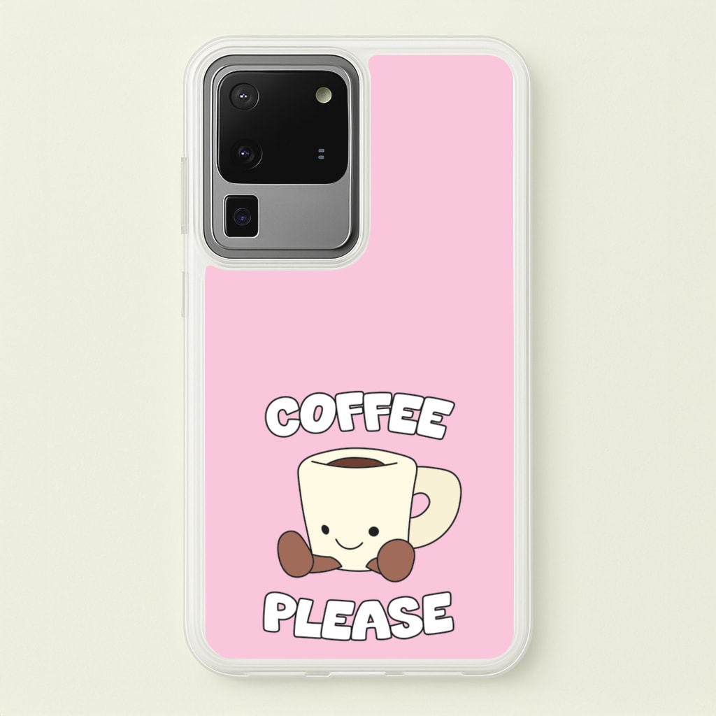 Coffee Please Mug - Plushy Phone Case for Galaxy S20 Ultra