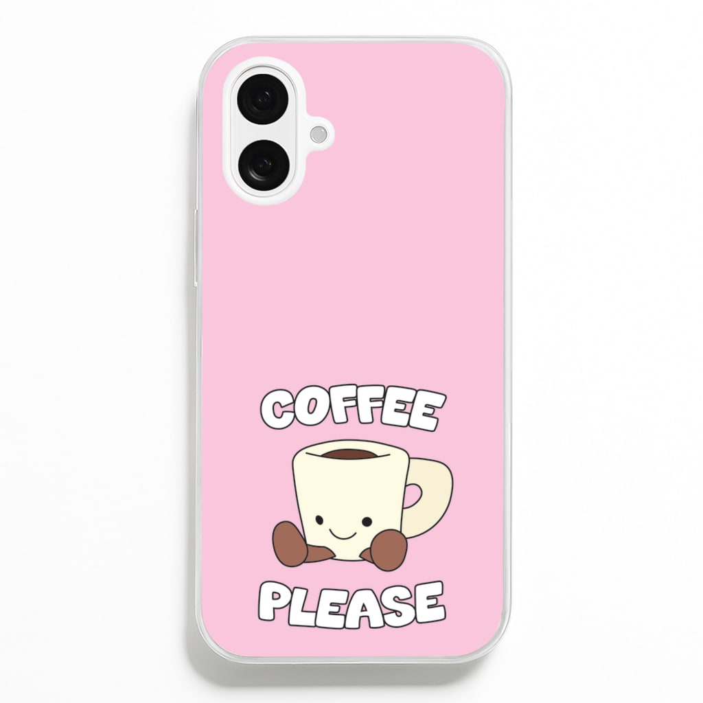 Coffee Please Mug - Plushy Phone Case for iPhone 16 Plus