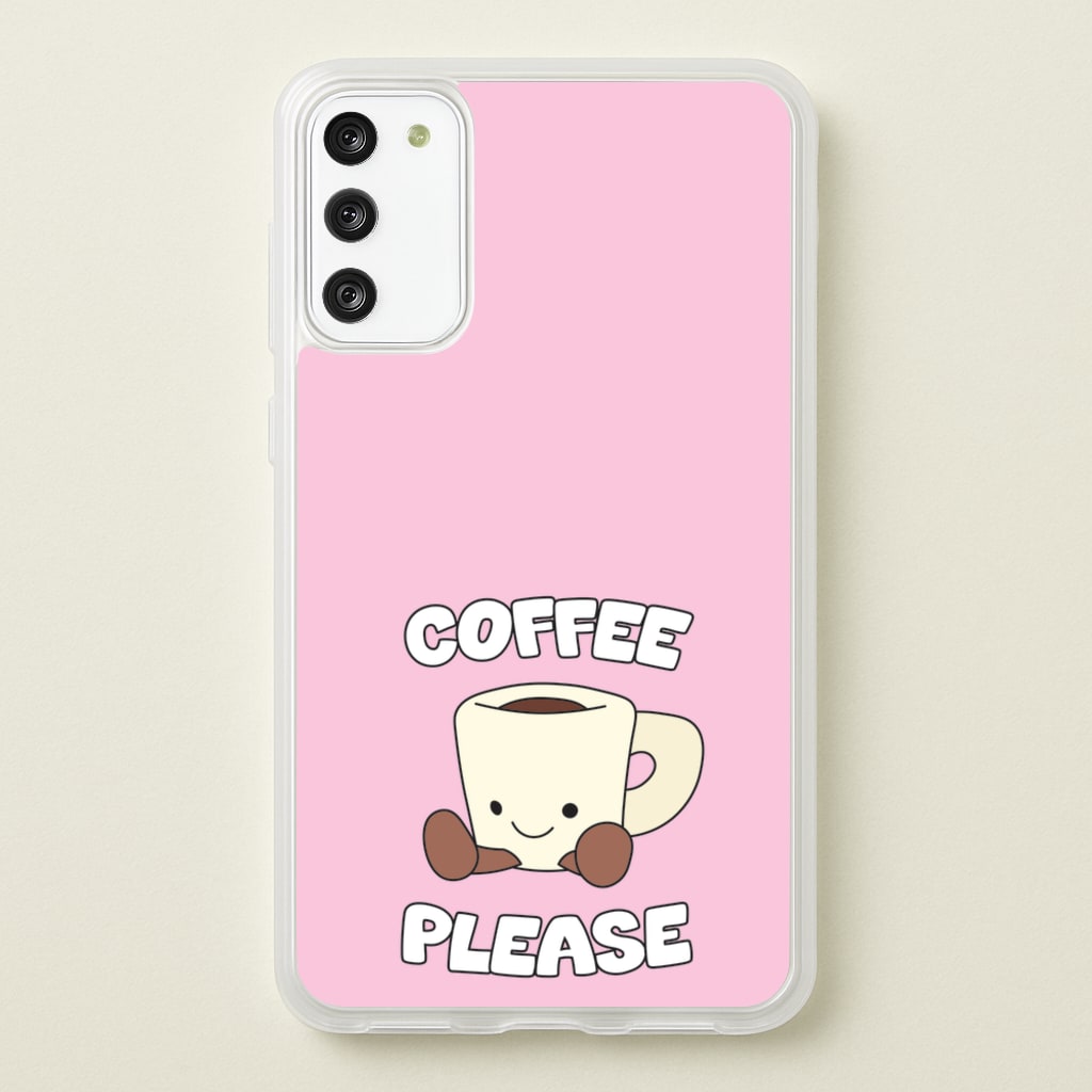 Coffee Please Mug - Plushy Phone Case for Galaxy S20