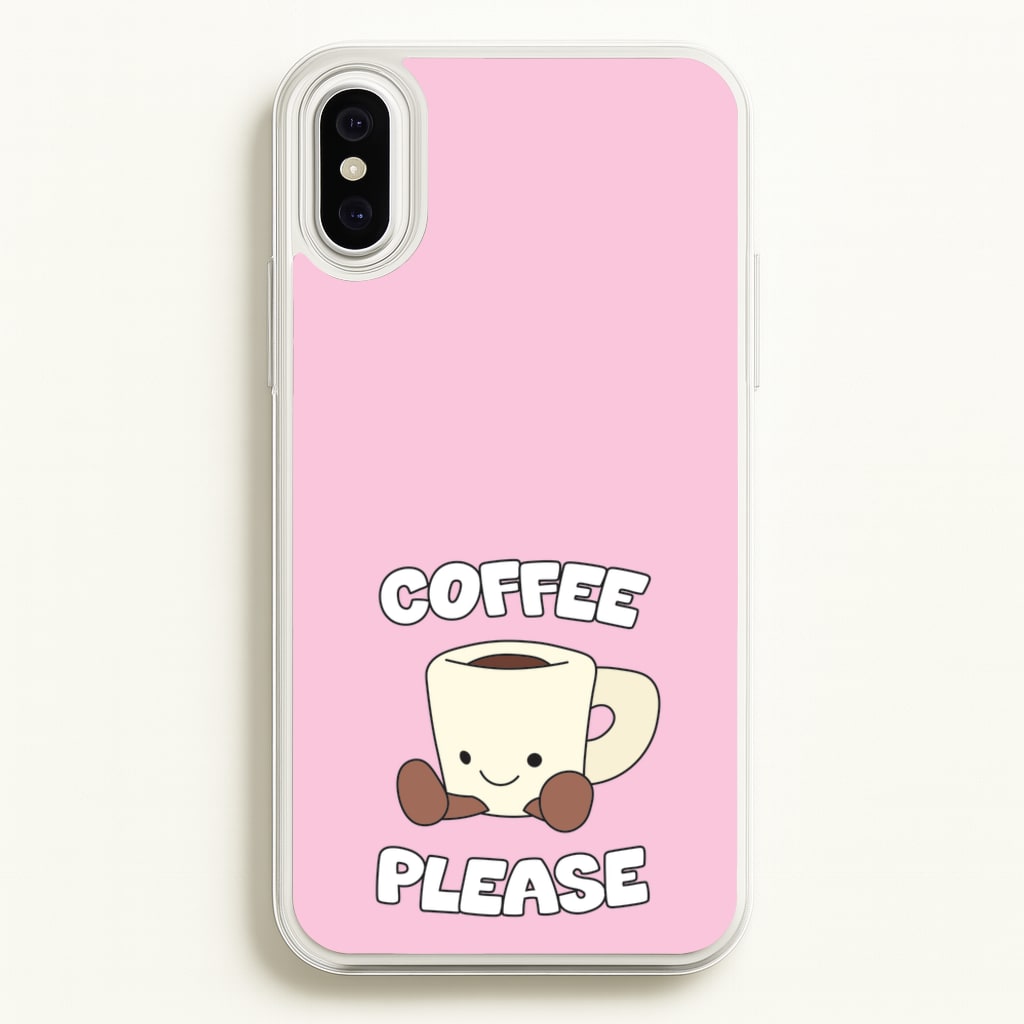 Coffee Please Mug - Plushy Phone Case for iPhone XS Max