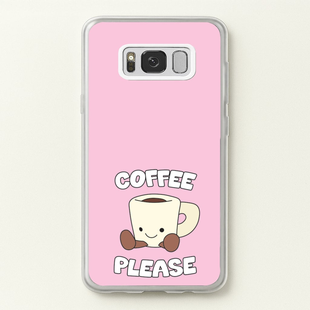 Coffee Please Mug - Plushy Phone Case for Galaxy S8