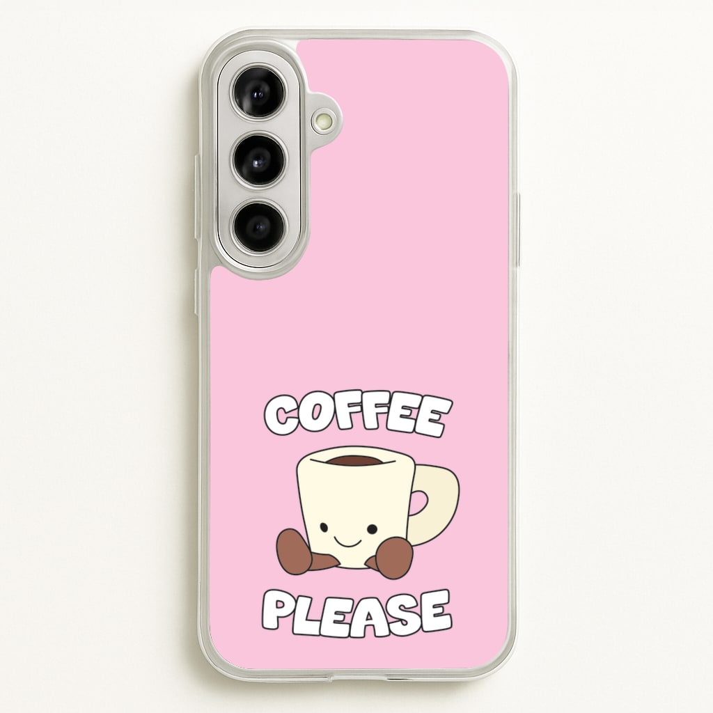 Coffee Please Mug - Plushy Phone Case for Galaxy A56