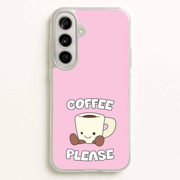 Coffee Please Mug - Plushy Phone Case for Galaxy A56