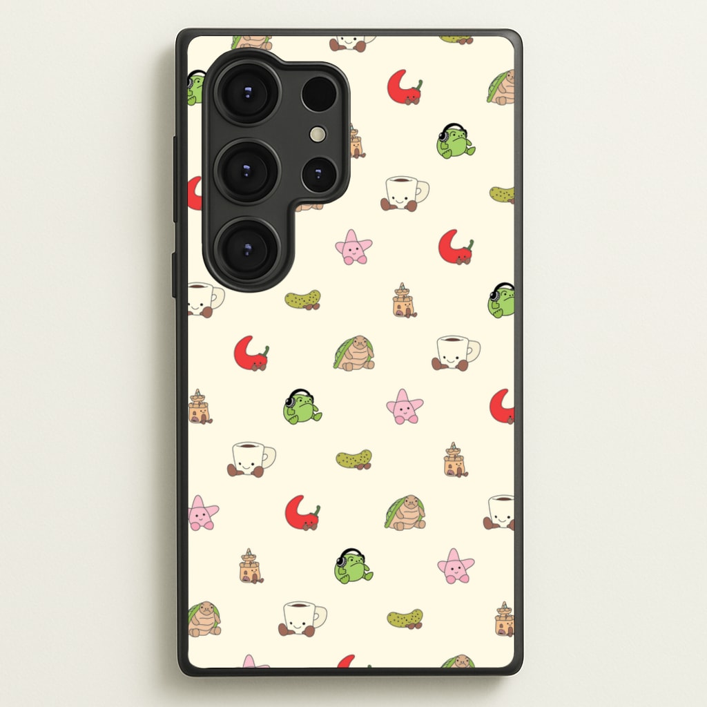 Plushies Pattern - Plushy Phone Case for Galaxy S25 Ultra