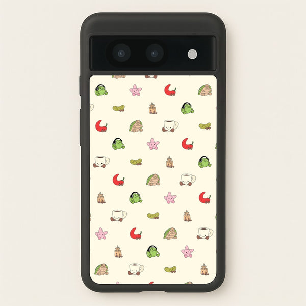 Plushies Pattern - Plushy Phone Case for Google Pixel 8a