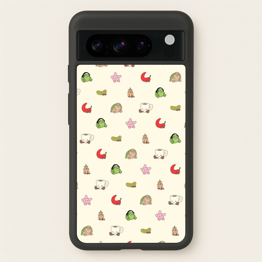 Plushies Pattern - Plushy Phone Case for Google Pixel 8 Pro