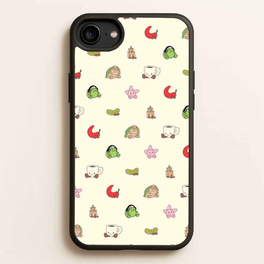 Plushies Pattern - Plushy Phone Case for iPhone 6 / 7 / 8 / SE