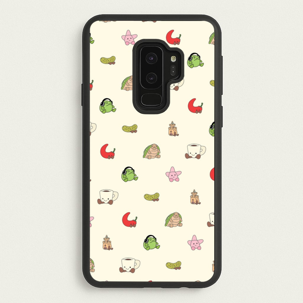 Plushies Pattern - Plushy Phone Case for Galaxy S9 Plus