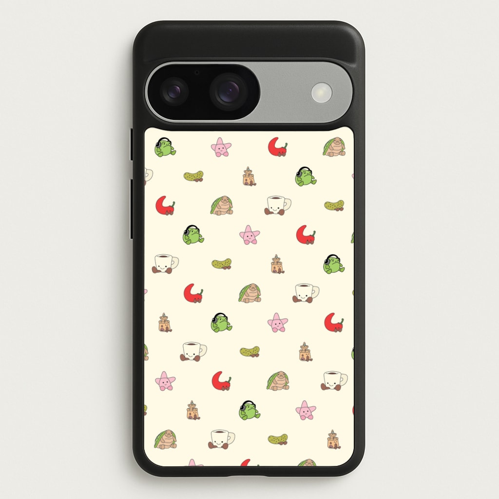 Plushies Pattern - Plushy Phone Case for Google Pixel 9 / 9 Pro