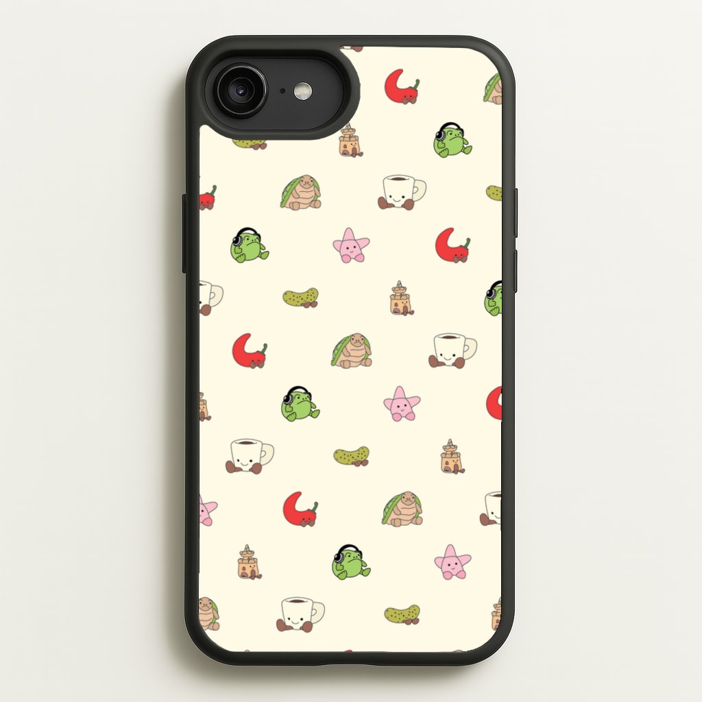 Plushies Pattern - Plushy Phone Case for iPhone 6 Plus / 7 Plus / 8 Plus