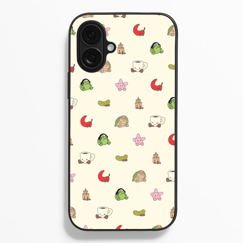 Plushies Pattern - Plushy Phone Case for iPhone 16 Plus