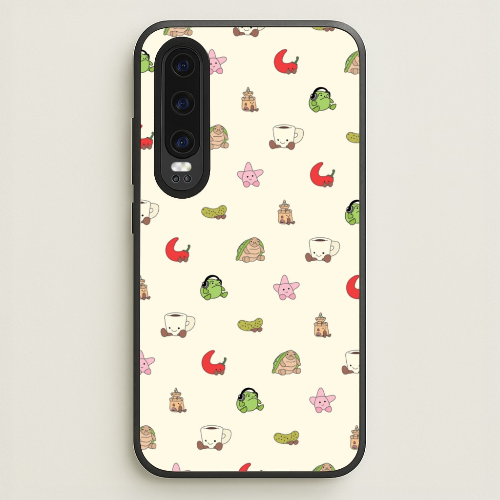 Plushies Pattern - Plushy Phone Case for Huawei P30
