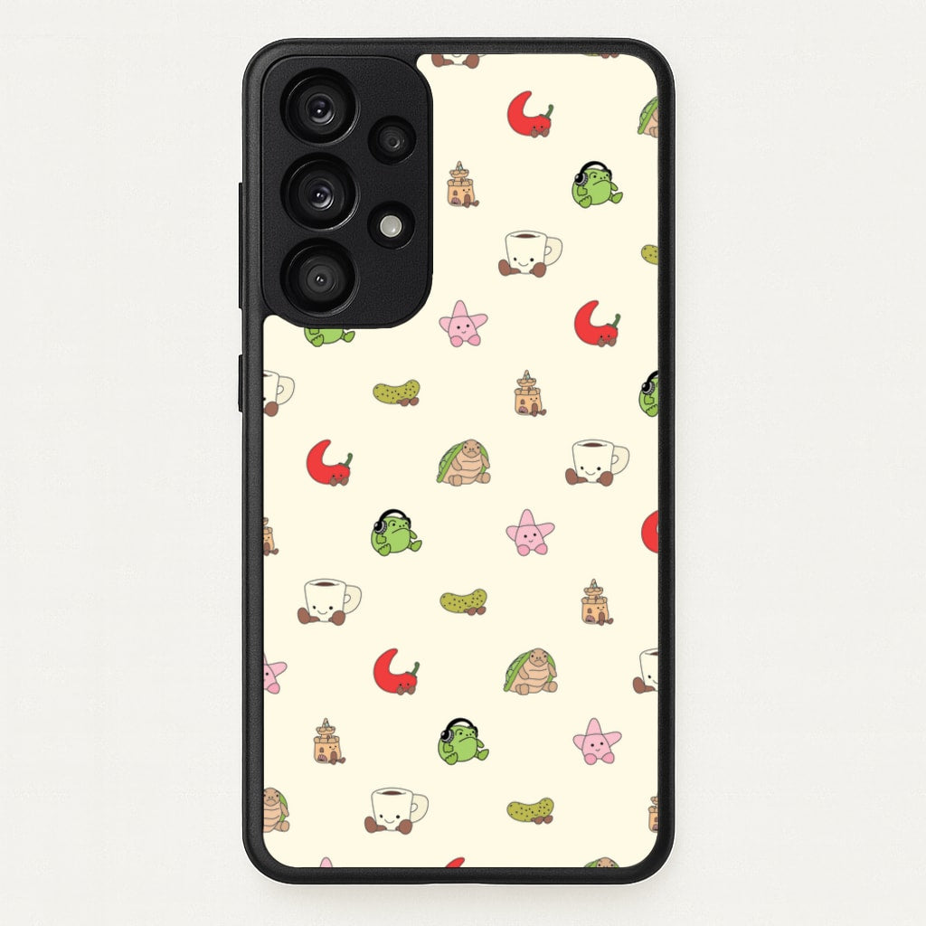 Plushies Pattern - Plushy Phone Case for Galaxy A33