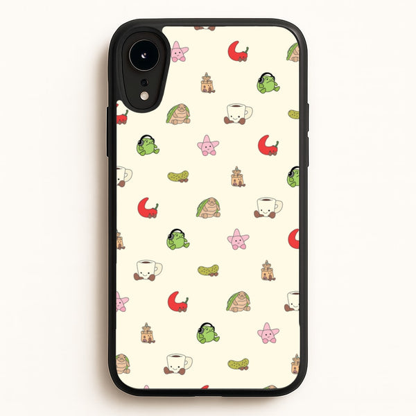 Plushies Pattern - Plushy Phone Case for iPhone XR