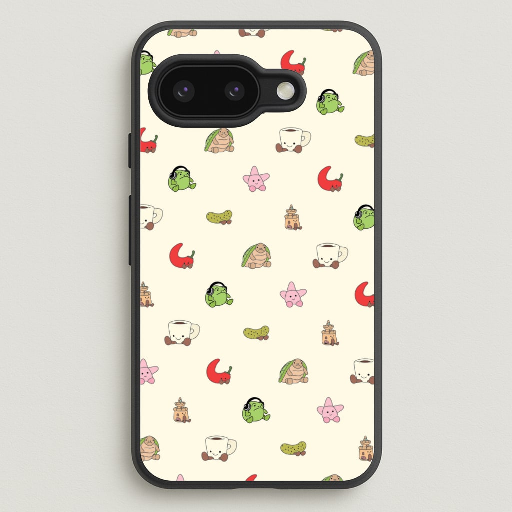 Plushies Pattern - Plushy Phone Case for Google Pixel 9a