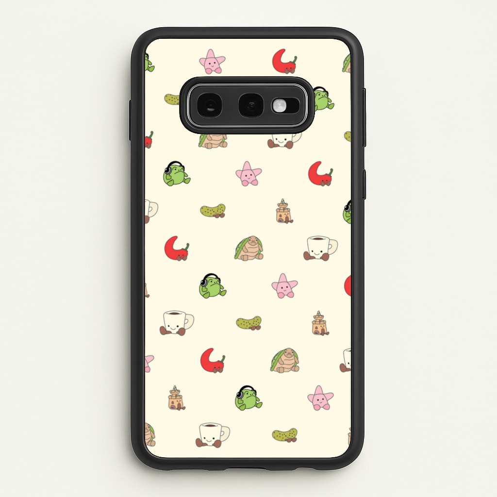 Plushies Pattern - Plushy Phone Case for Galaxy S10e