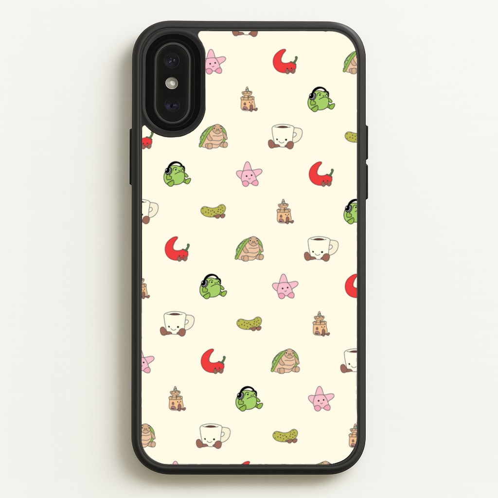 Plushies Pattern - Plushy Phone Case for iPhone XS Max