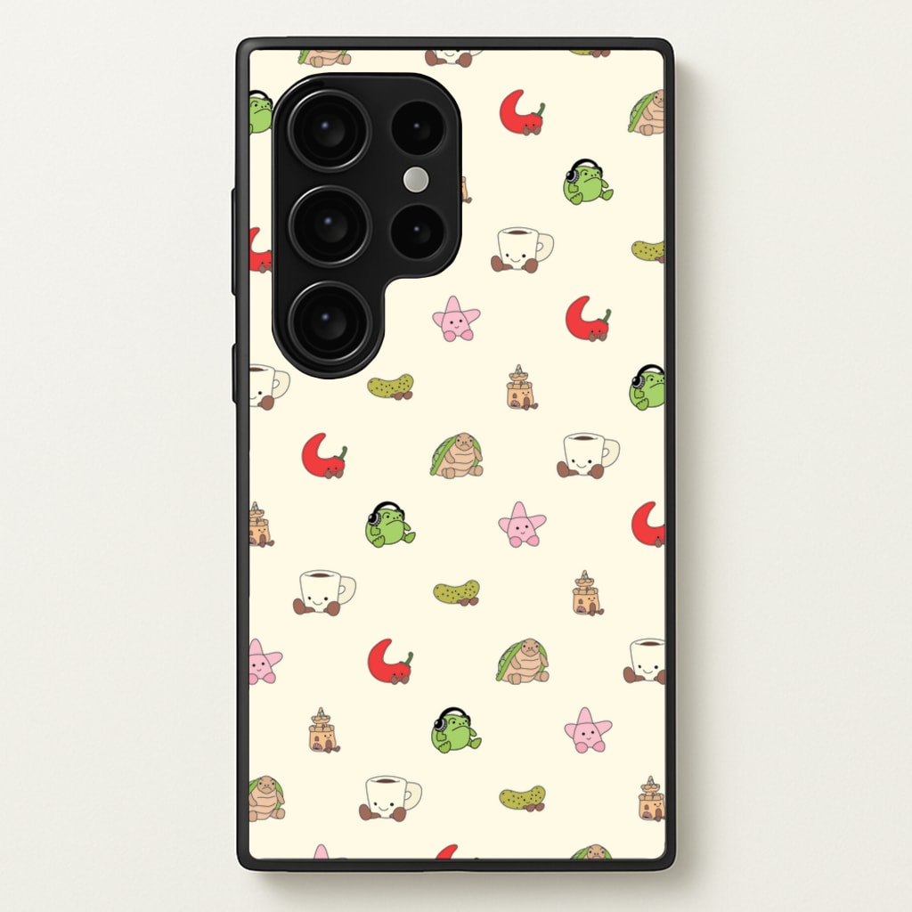 Plushies Pattern - Plushy Phone Case for Galaxy S24 Ultra