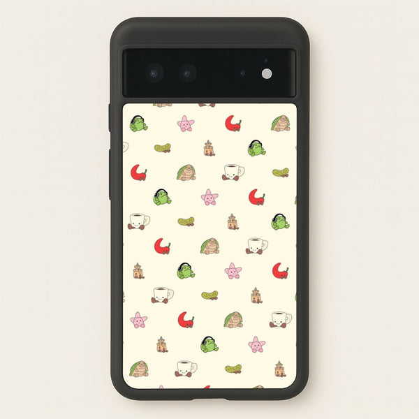 Plushies Pattern - Plushy Phone Case for Google Pixel 6