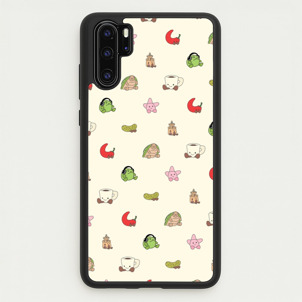 Plushies Pattern - Plushy Phone Case for Huawei P30 Pro