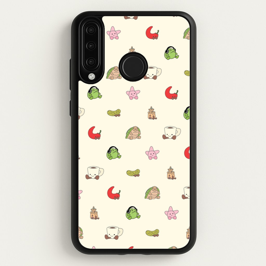 Plushies Pattern - Plushy Phone Case for Huawei P30 Lite