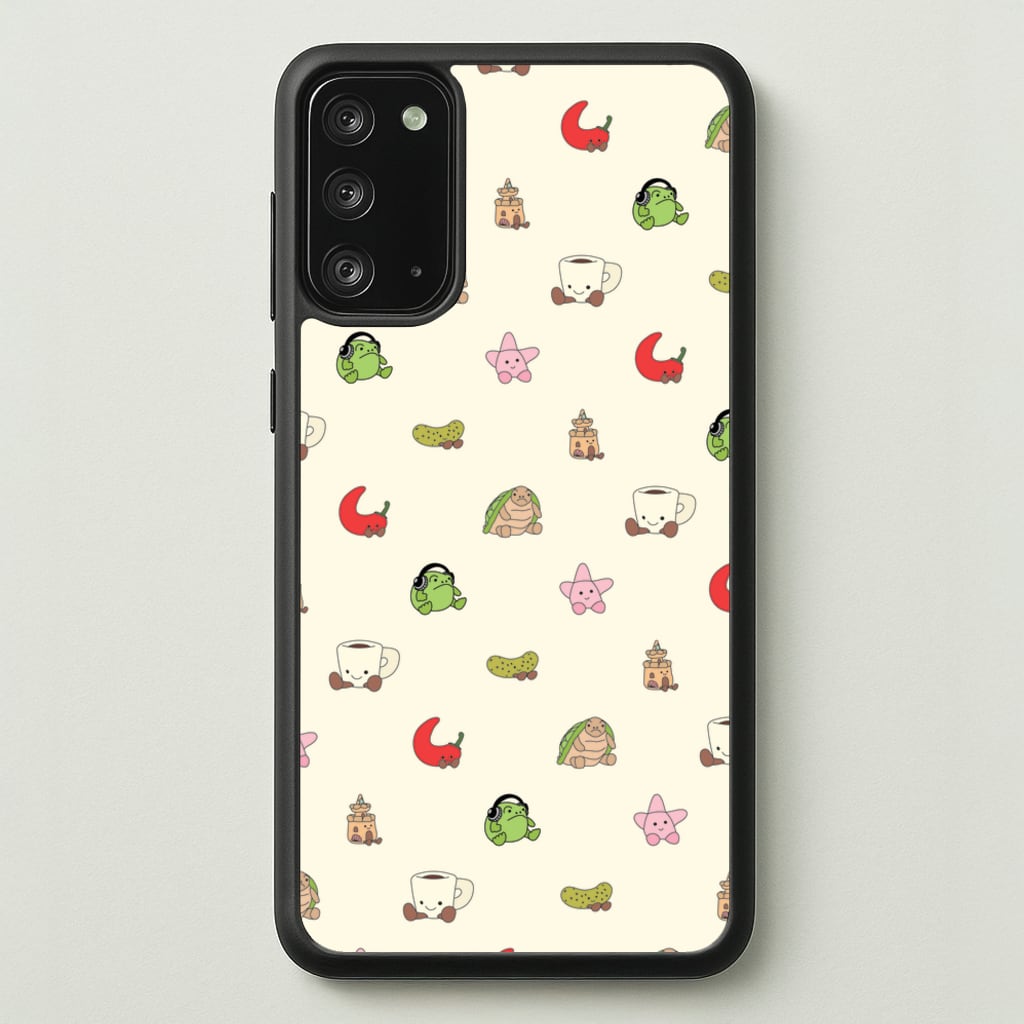 Plushies Pattern - Plushy Phone Case for Galaxy Note 20