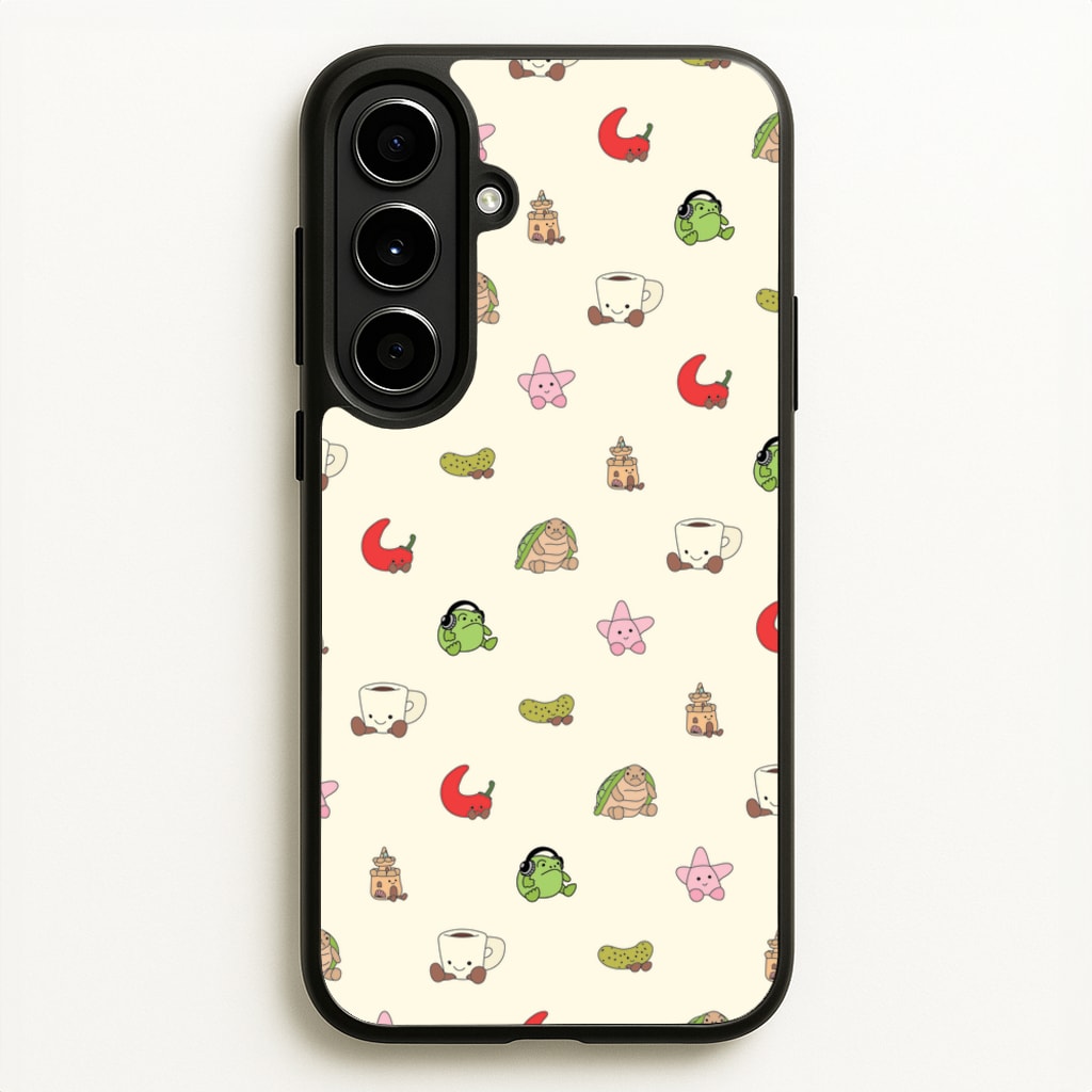 Plushies Pattern - Plushy Phone Case for Galaxy A56