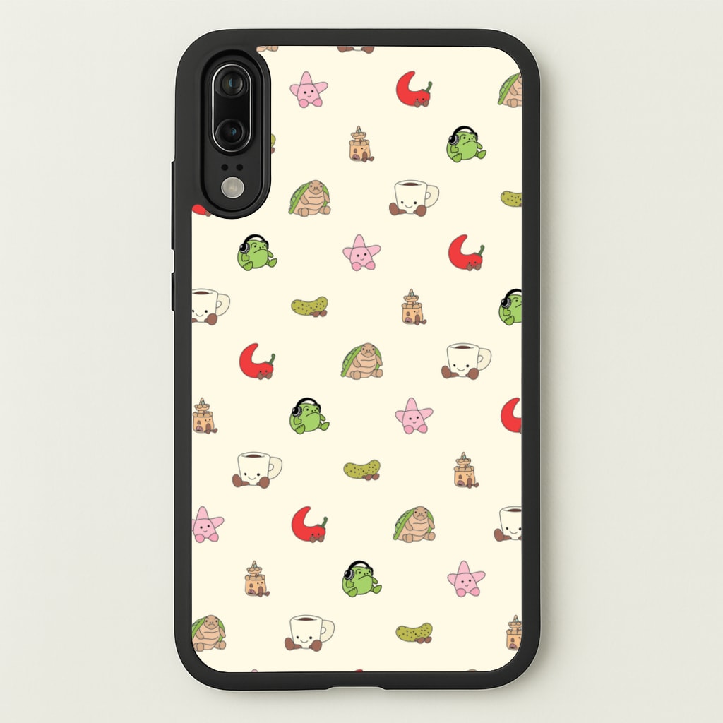 Plushies Pattern - Plushy Phone Case for Huawei P20