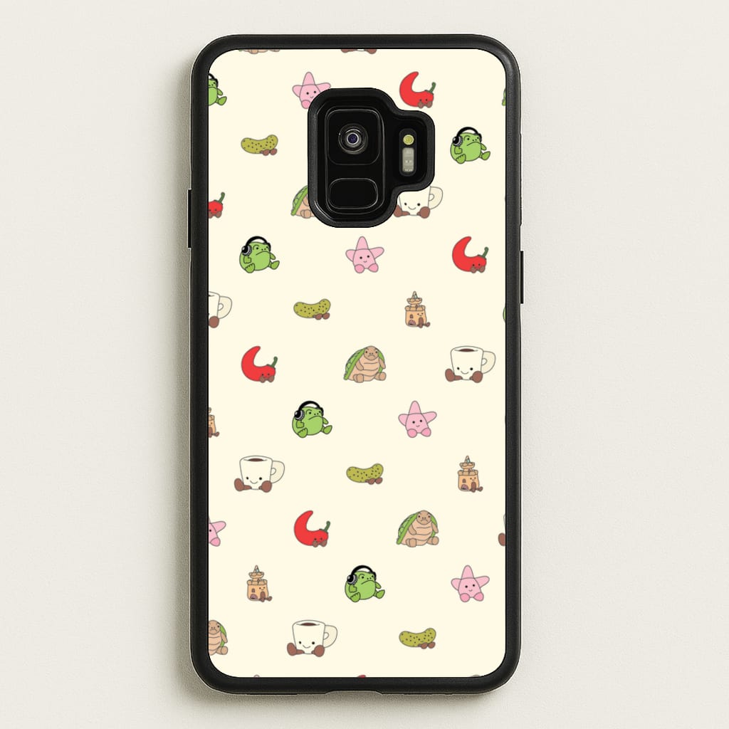 Plushies Pattern - Plushy Phone Case for Galaxy S9