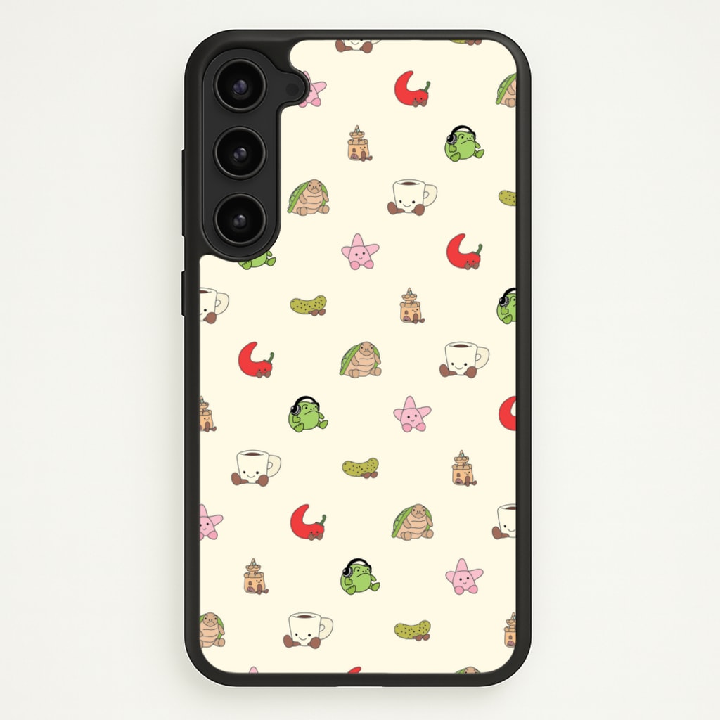 Plushies Pattern - Plushy Phone Case for Galaxy S23 Plus
