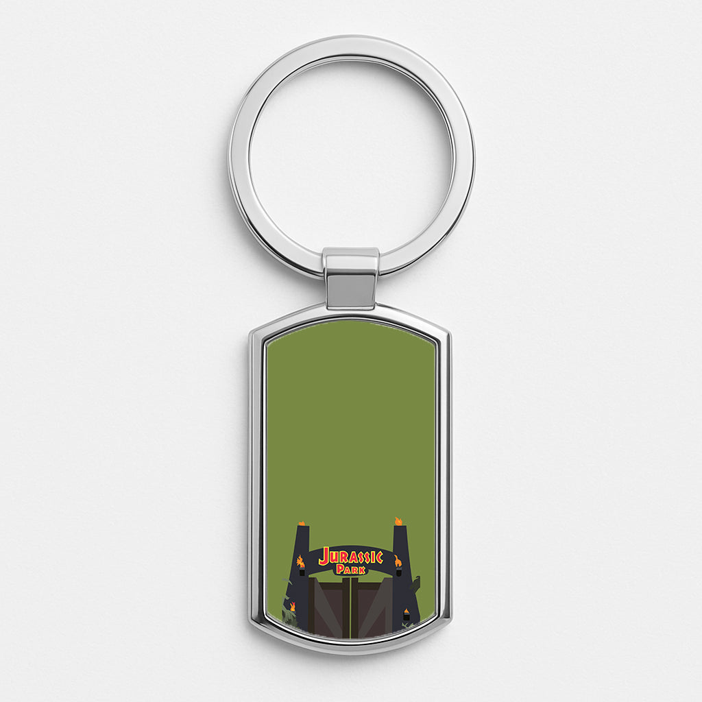 The gate - Dinosaur Park Luxury Keyring