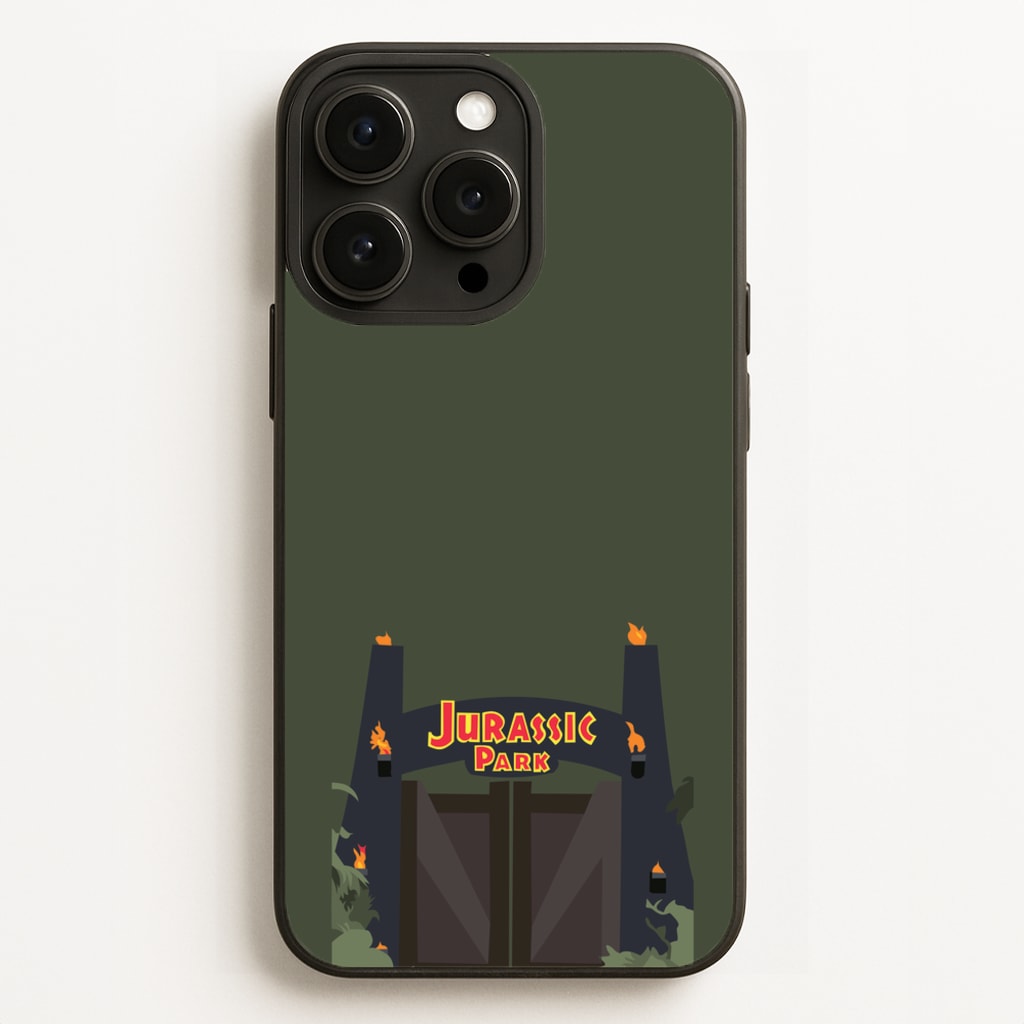 The gate - Dinosaur Park - Jurassic Park Phone Case for iPhone 16 Pro Max