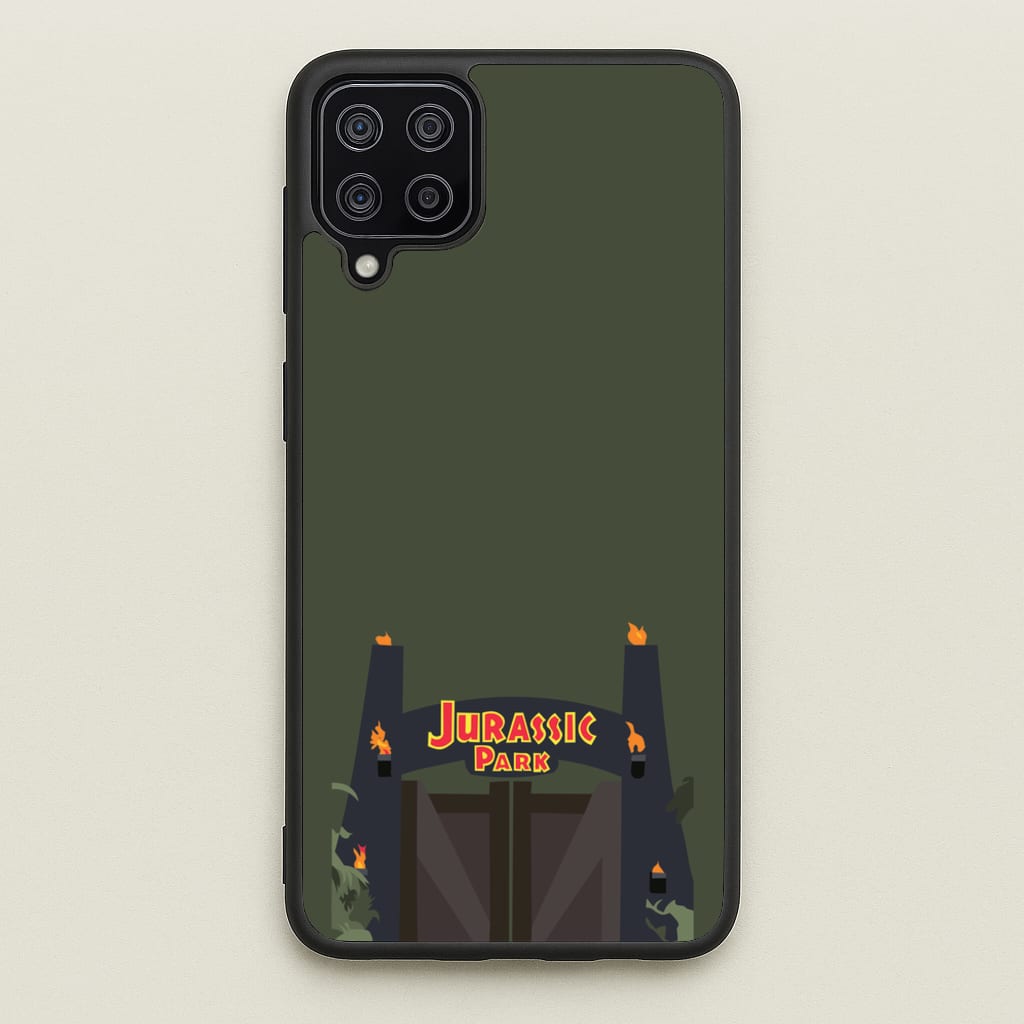 The gate - Dinosaur Park - Jurassic Park Phone Case for Galaxy A12