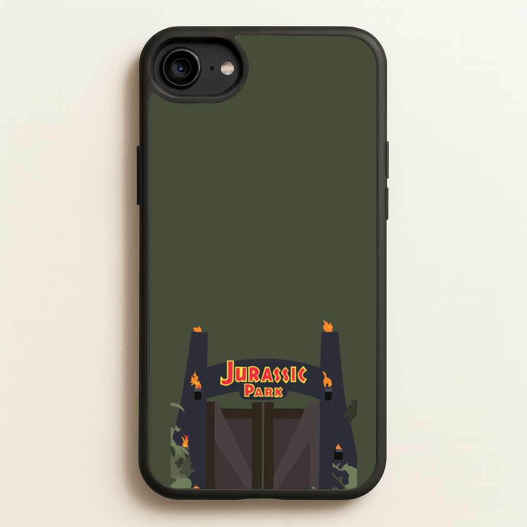 The gate - Dinosaur Park - Jurassic Park Phone Case for iPhone 6 / 7 / 8 / SE