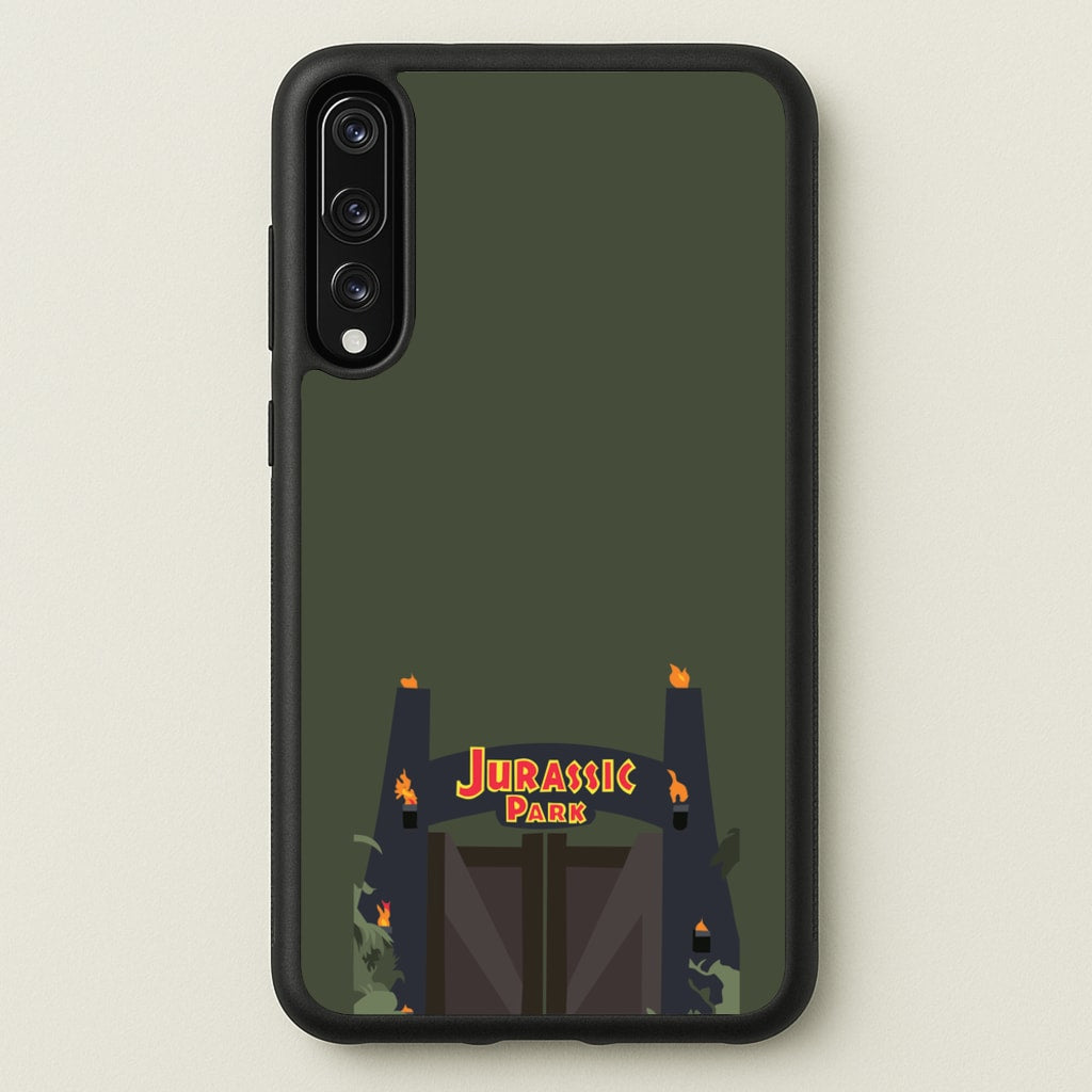 The gate - Dinosaur Park - Jurassic Park Phone Case for Huawei P20 Pro