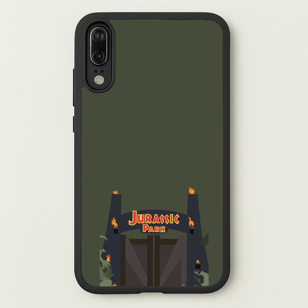 The gate - Dinosaur Park - Jurassic Park Phone Case for Huawei P20
