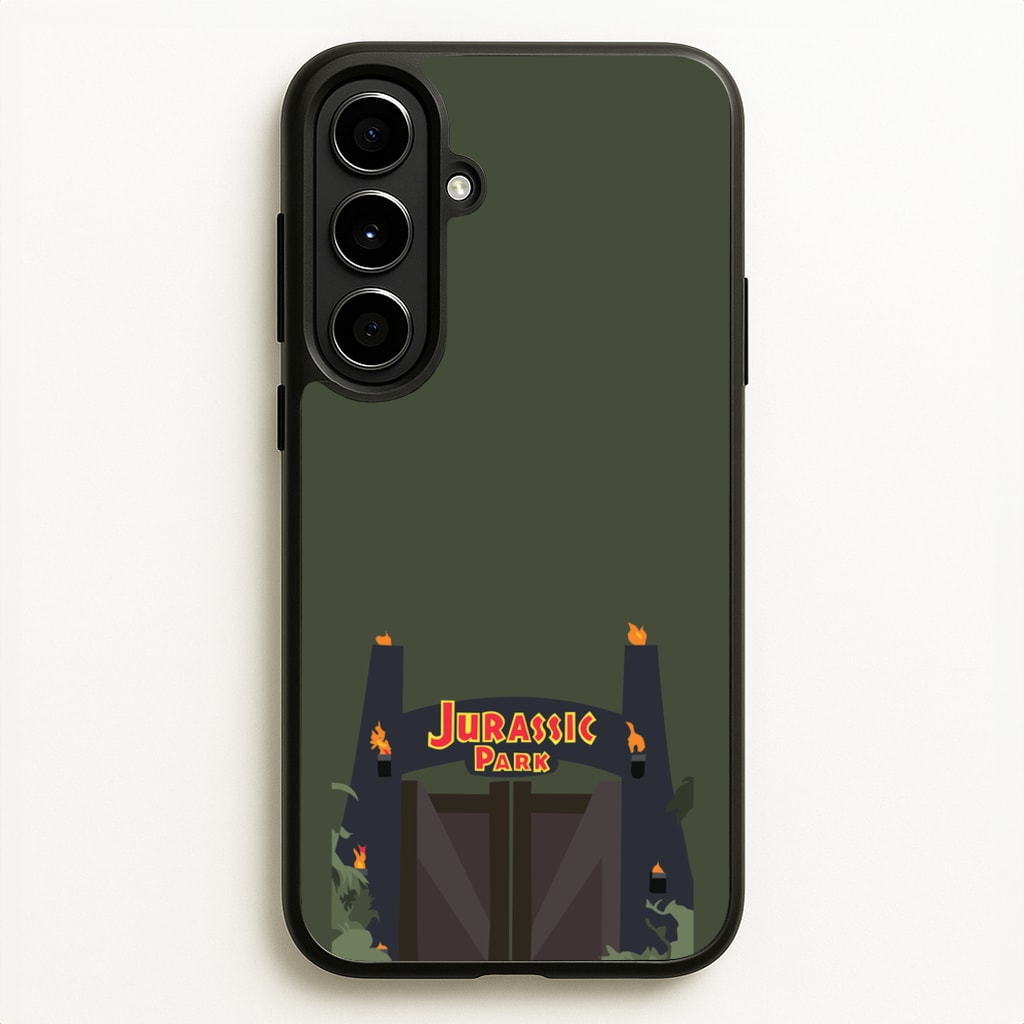 The gate - Dinosaur Park - Jurassic Park Phone Case for Galaxy A56