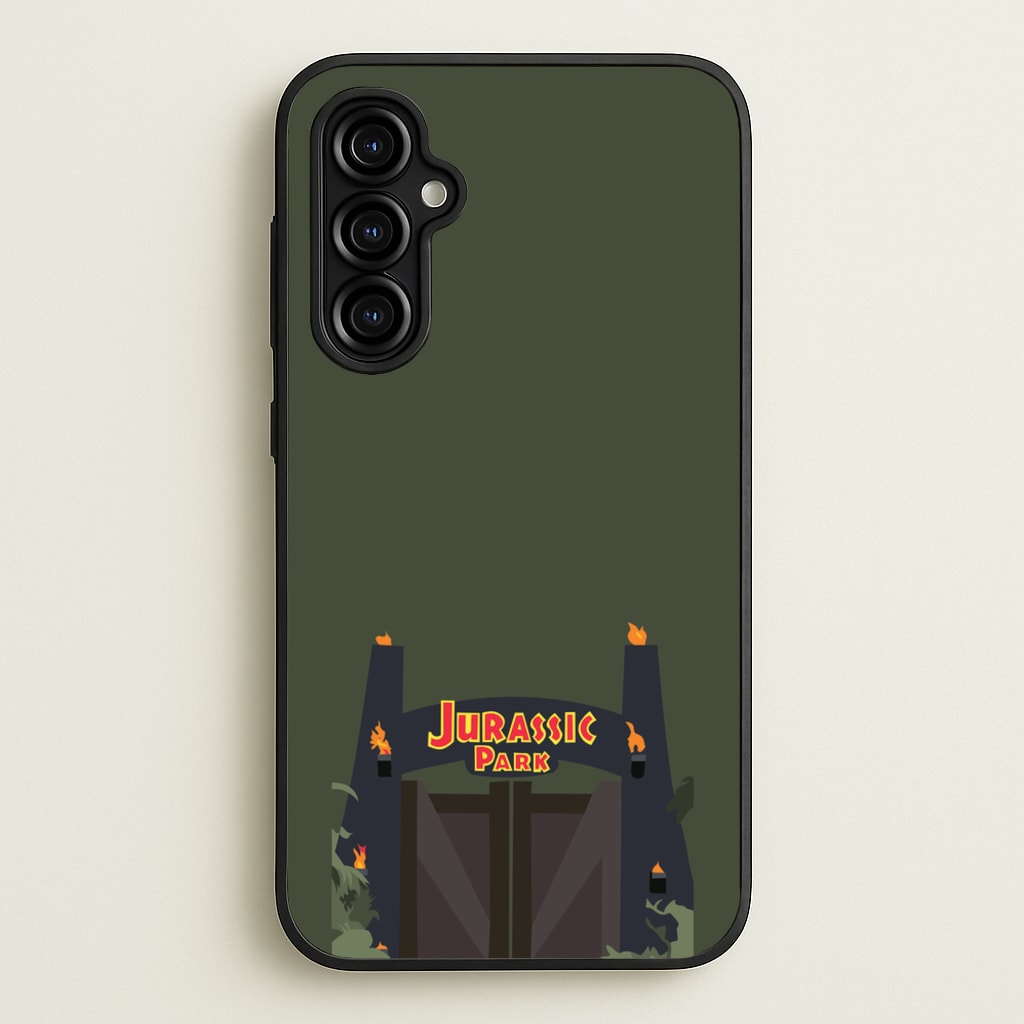 The gate - Dinosaur Park - Jurassic Park Phone Case for Galaxy A54