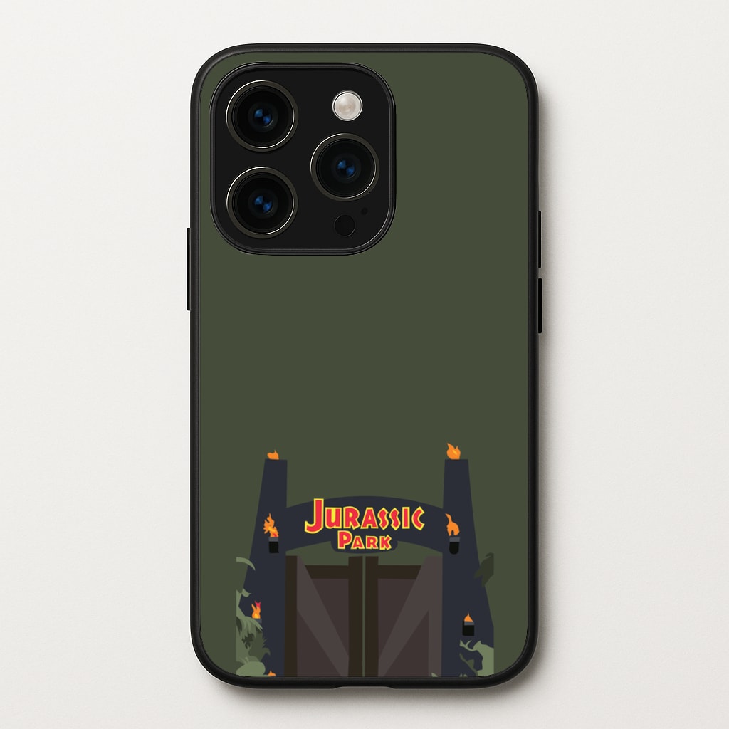 The gate - Dinosaur Park - Jurassic Park Phone Case for iPhone 15 Pro