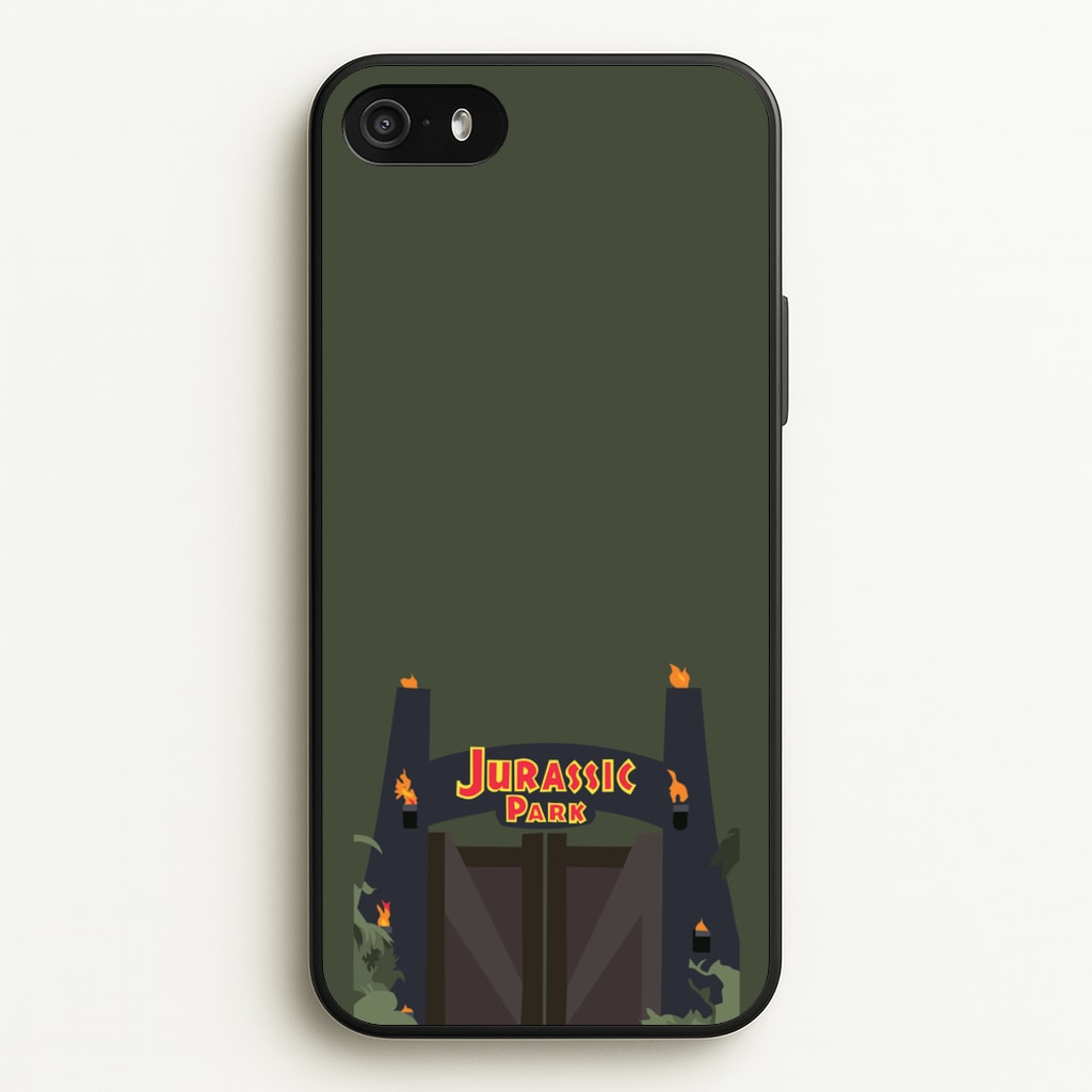The gate - Dinosaur Park - Jurassic Park Phone Case for iPhone 5 / 5s / SE 2016