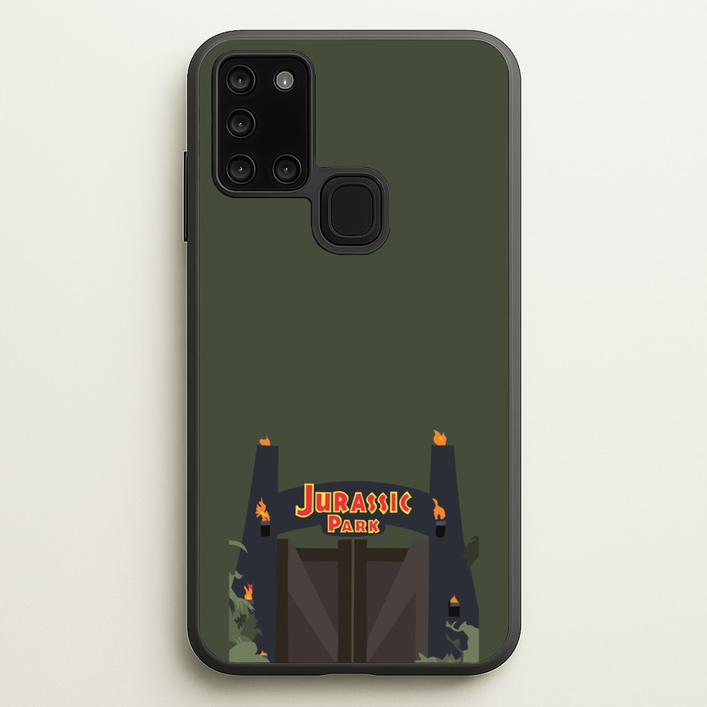 The gate - Dinosaur Park - Jurassic Park Phone Case for Galaxy A21s